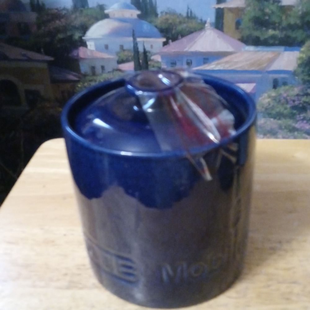 Rare Edith Heath ceramics mid-century jar,1990 Vintage GTE Mobilnet Stoneware.🛍 - Picture 6 of 16